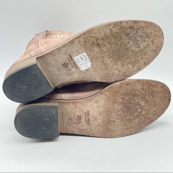 Anthropologie slouch ankle boots, distressed leather & beaded ankle bracelets - Picture 7 of 9